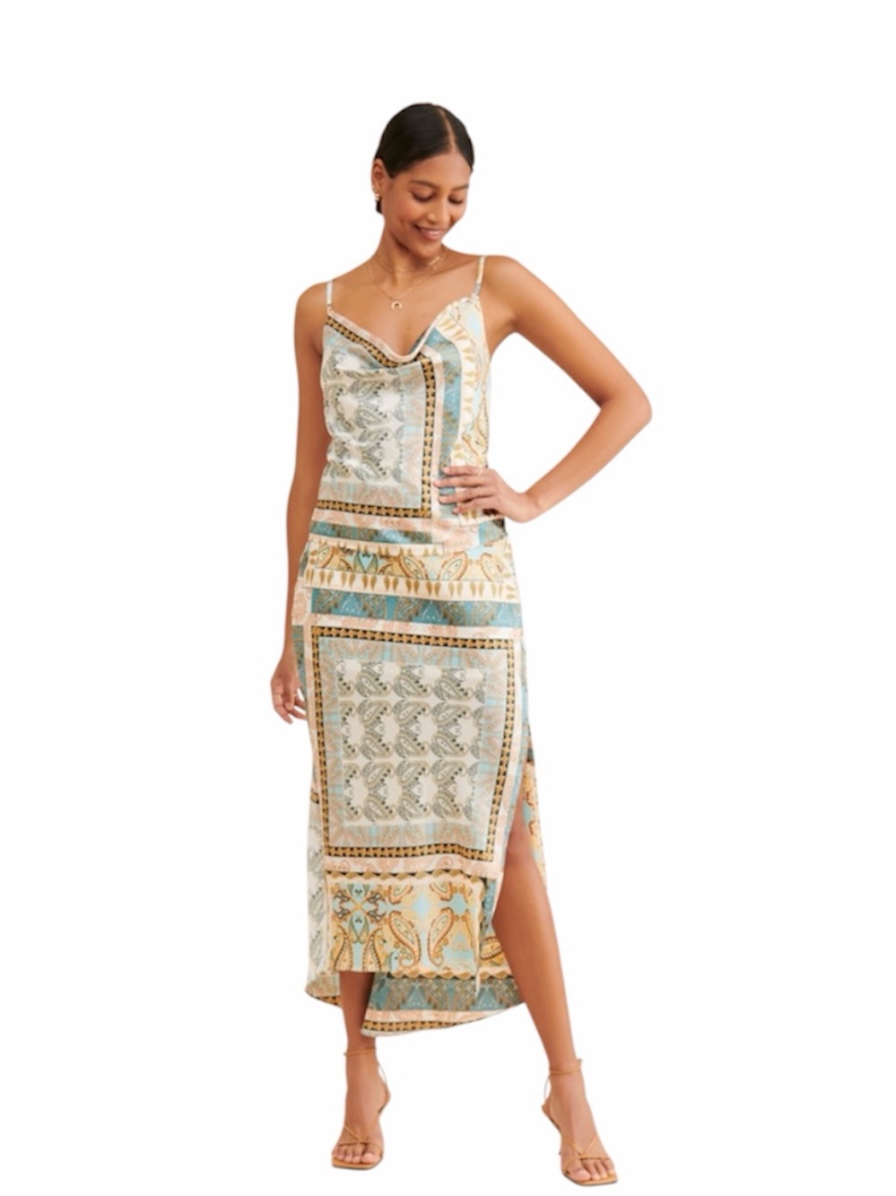 Sold Out Anthropologie Bishop + Young Paisley Midi Dress NWT S